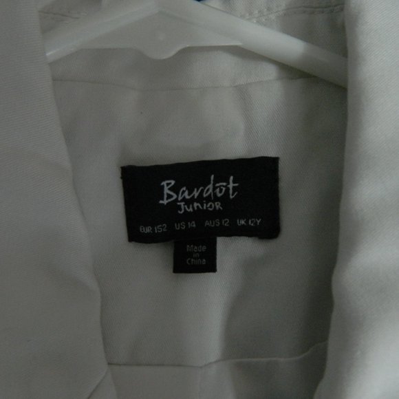 BARDOT JUNIOR Girls Off White Blazer Size 14 - Picture 2 of 2